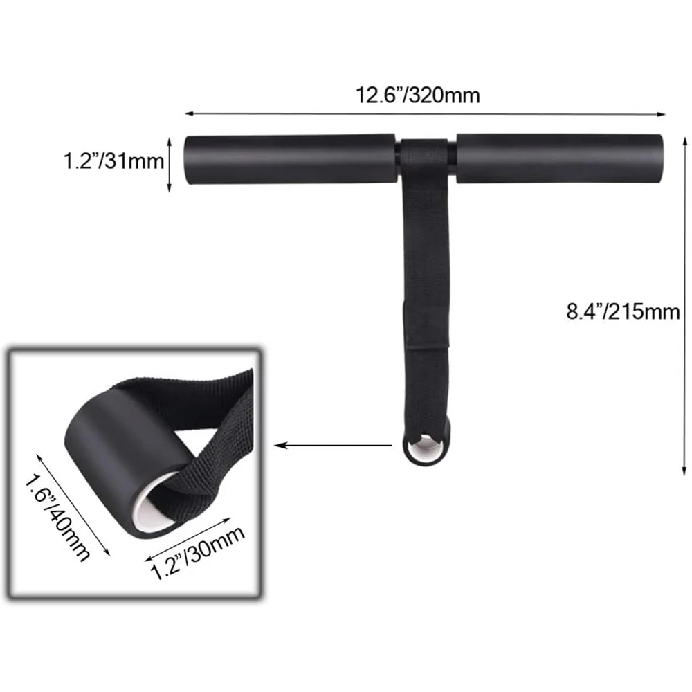 Door Sit Up Bar Portable Sit-up Foot Holder Aids Body Stretching Abs Exercise Fitness Equipment for Unisex Gym Home Work Travel