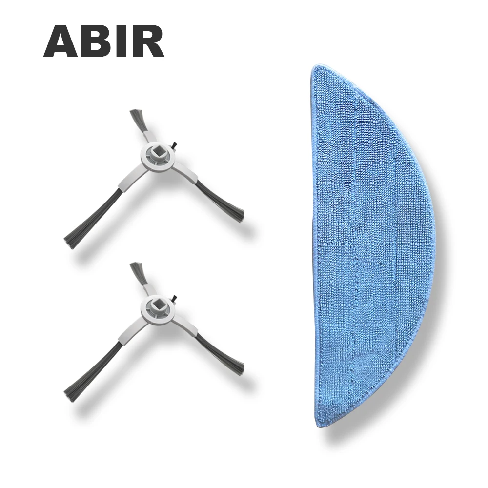 Original Spare Parts for Robot Vacuum Cleaner ABIRX5,X6,X8 ,Includes Side Brus 2pcs,Mop 1pc
