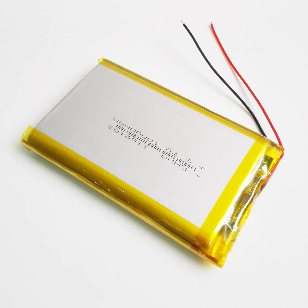 Batterie aste au lithium polymère articulation Fuchsia, batterie aste pour GPS, PSP, DVD, batterie externe, 9 ", 11", Pad, tablette, PC, ordinateur portable, Nootbook 3.7, 10000 V, 1162103 mAh