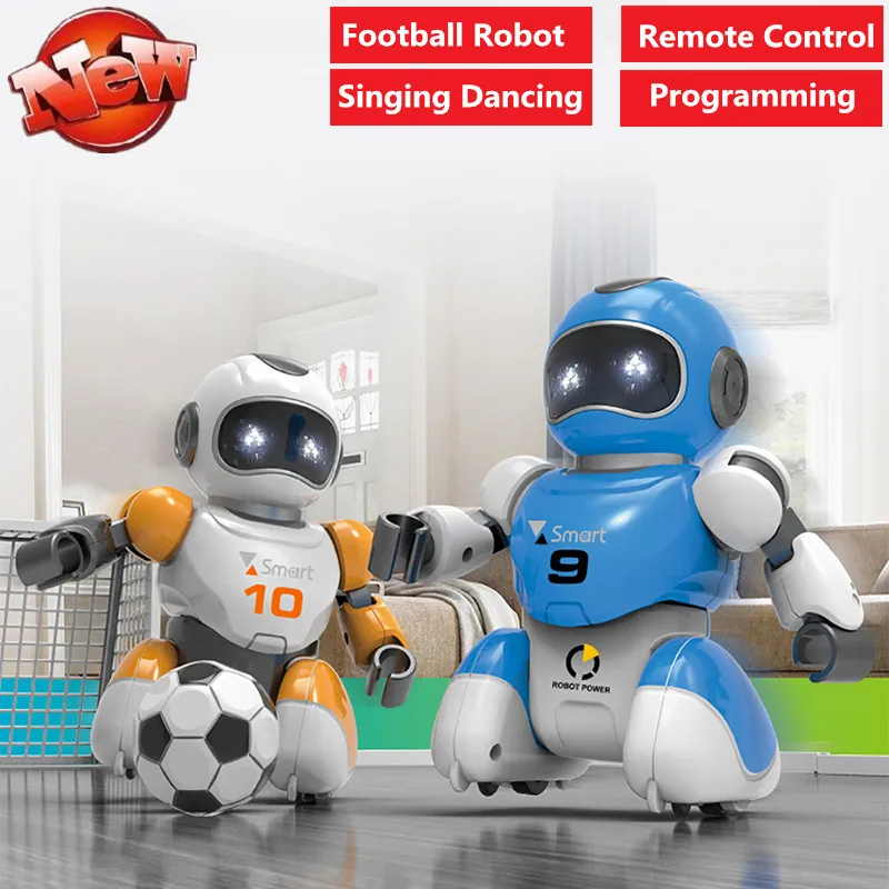 

Smart Intelligent Play Football Robot Remote Control RC Soccer robot with Singing Dancing Football Programming 2pcs robot battle