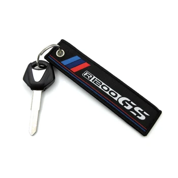 Nova motocicleta chaveiro bordado chaveiro corrente coleção cadeias para bmw r1200gs aventura r 1200gs r1200 gs emblema chaveiros