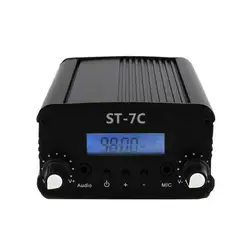 ST-7C-estación de Radio de transmisión, 1W/7W, 12V, 3A, 76-108MHZ, estéreo, PLL, FM