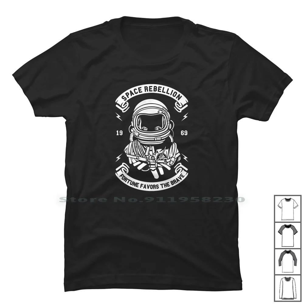 Space Rebellion 1 T Shirt 100% Cotton Rebellion Cartoon Space Rebel Movie Comic Tage Pace Bell Lion Game Elli