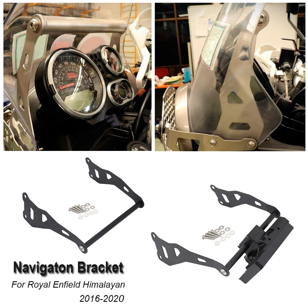 

Motorcycle For Royal Enfield Himalayan Phone GPS Navigaton Plate Bracket Bar Mount 2020 2019 2018 2017 2016