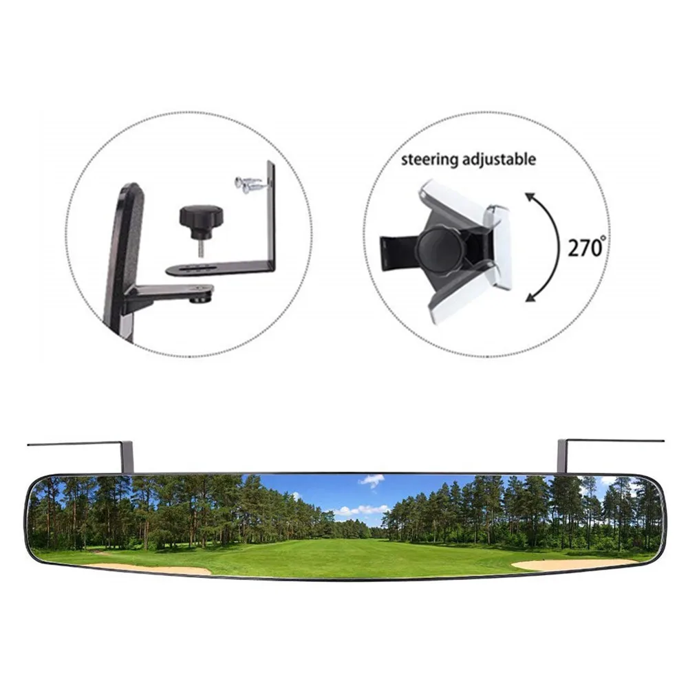 Golf Cart Side Rear View Mirror Fits EZGO Club Car Yamaha