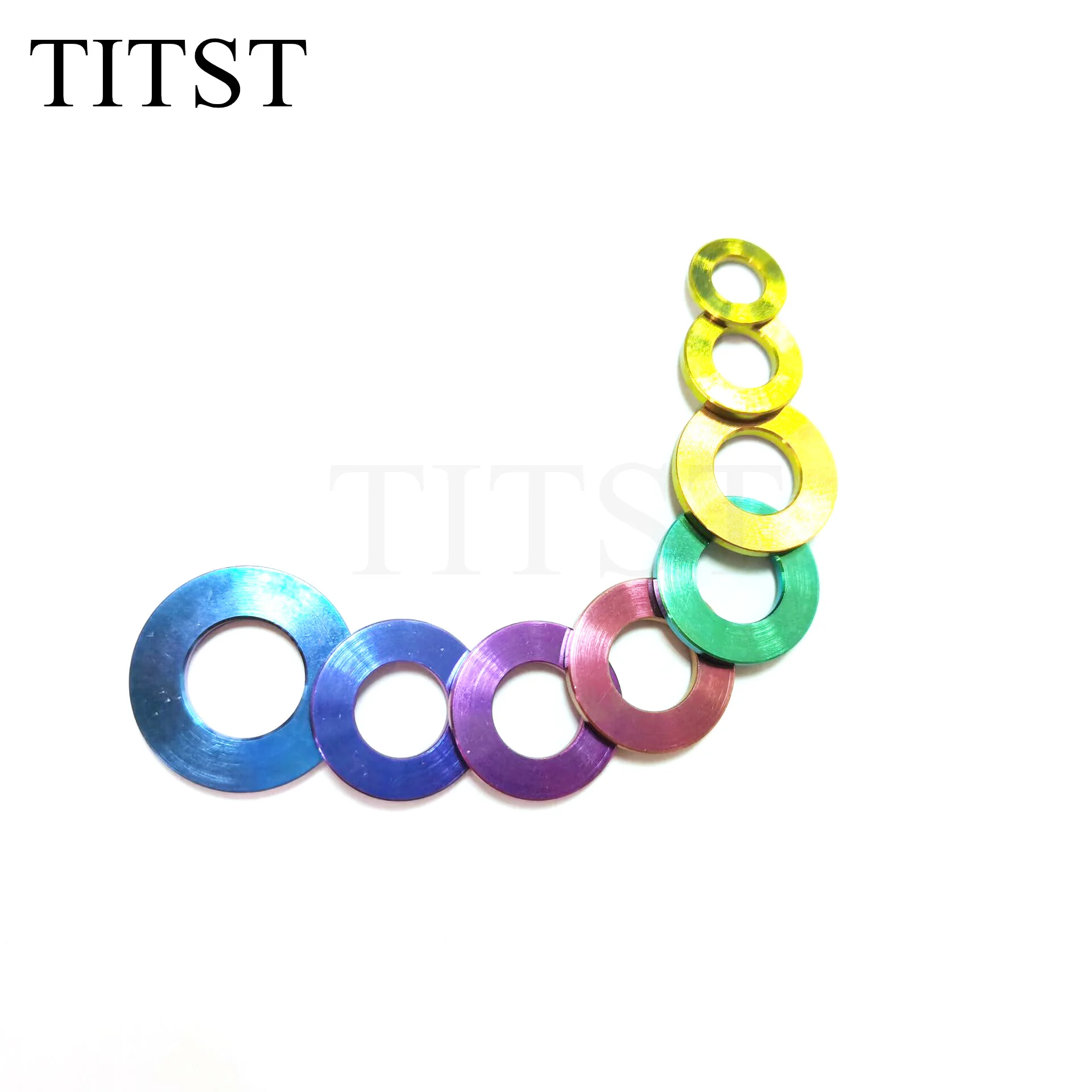 TITST Titanium Washer DIN125 M5 M6 M8 M10  Titanium Flat Washer ( One Lot = 10PCS )