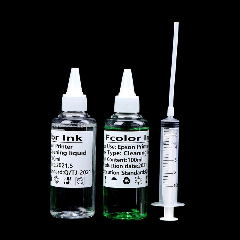 Printerhead Printhead Cleaning Fluid Wash Liquid For Epson For Canon For Brother For Hp Printer Head Ink Cartridge Dye Ink 100ML