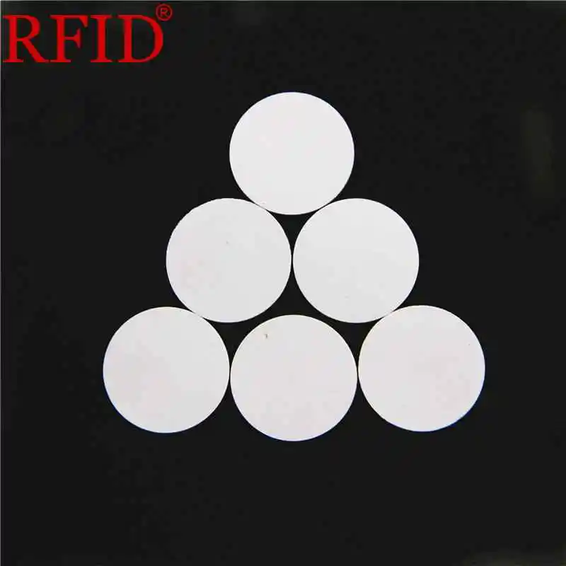 ID 125khz EM4100 TK4100 25mm Read Only White Circular Coin Crad RFID Intelligence Token Tag Access Control Keyfob Fast Shipping