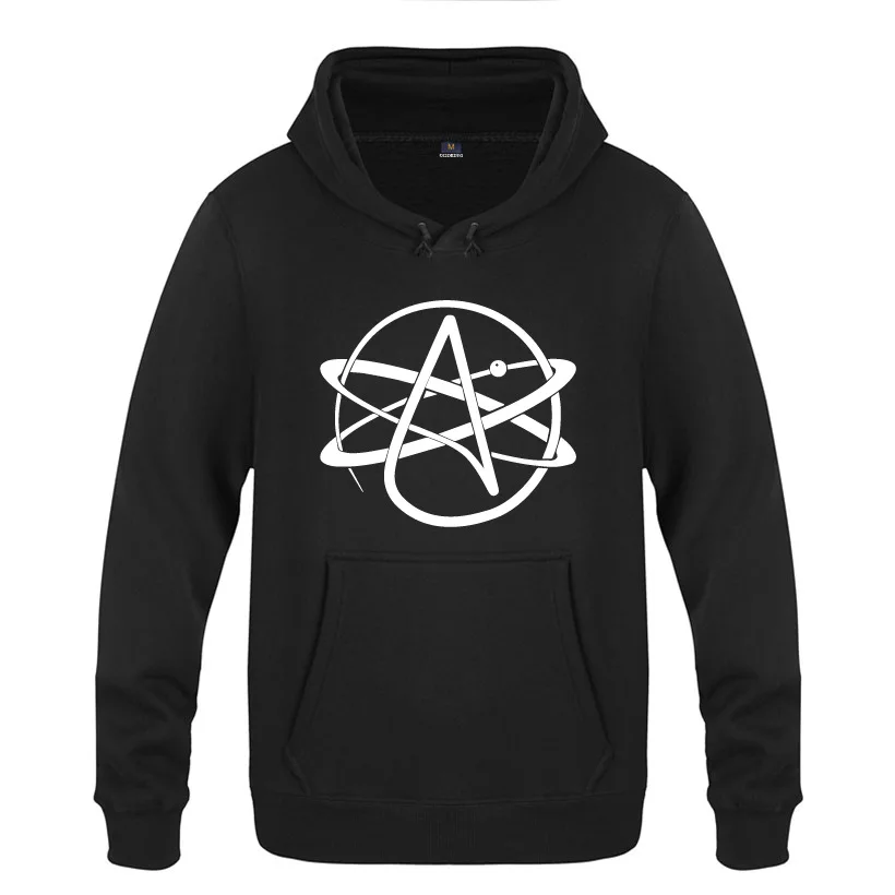 Atheist Symbol FSM Pastafarian Religion Hoodies Men Fleece Long Sleeve Hooded Sweatshirt Winter Man Fitness Pullover Streetwear