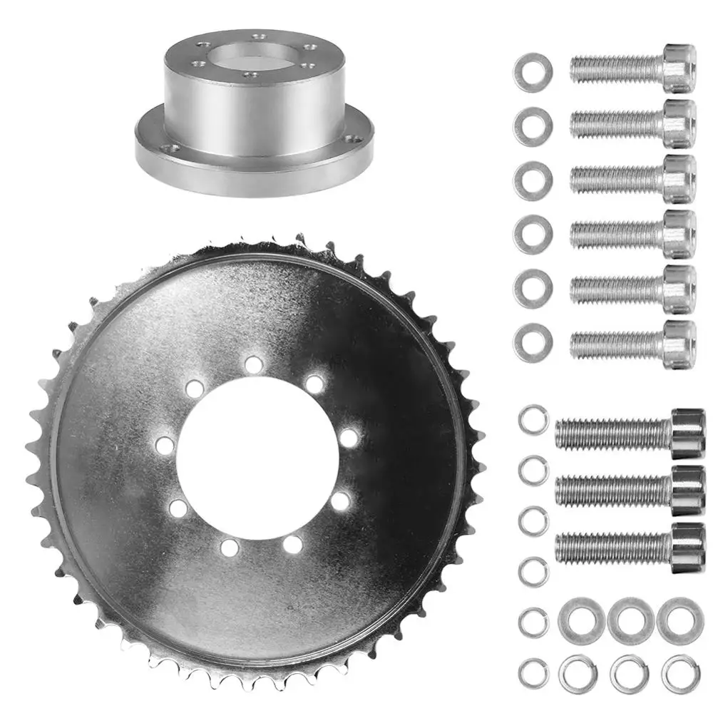 Rear Hub Adapter Sprocket 44T for Gas Motorized Bicycle Wheel 2 Stroke Engine Kit