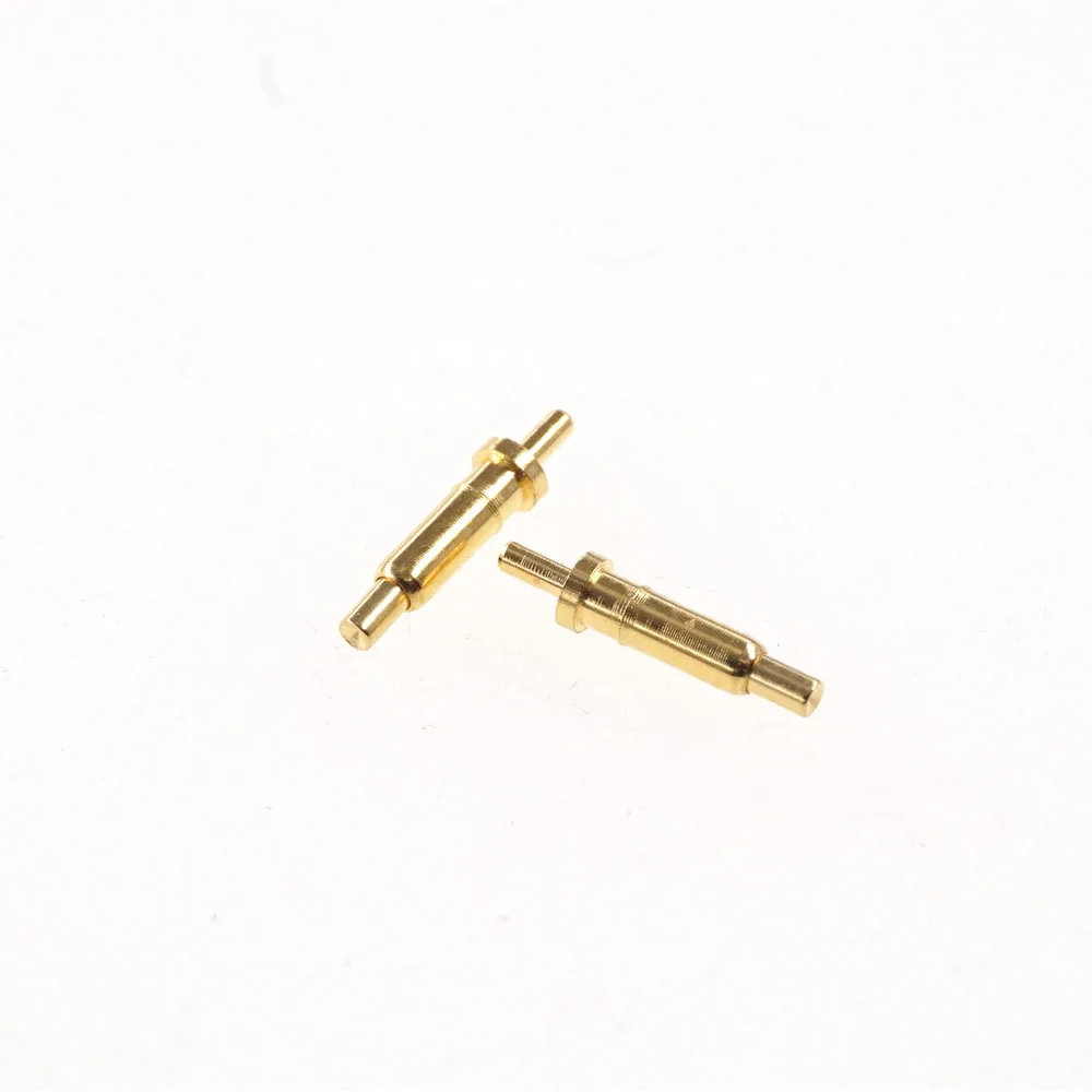 20 Pcs Plunger Concave Face Spring Loaded Pogo Pin Connector Power Charging Thimble 6.5mm Height PCB Gold Plated Conductive Path