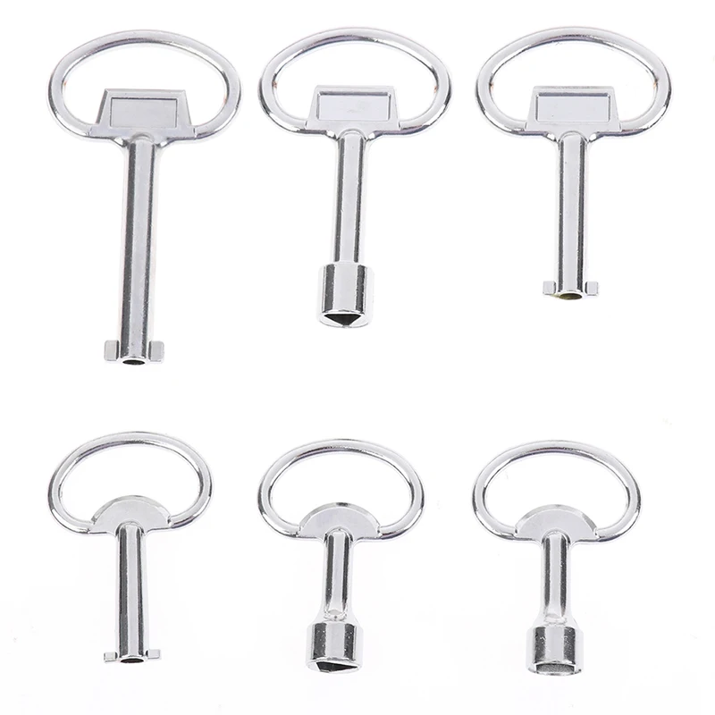 1Pc Professional Accessories Universal Key Multifunction Wrench Metro Trains Key Lock Elevator Door Key Electric Cabinet Keys