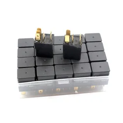 20 Pcs Universal Car Electronics Relays 4 Pin 5 Pin DC 12V 30A Amp Sealed Heavy-Duty Impact Molded for Automotive