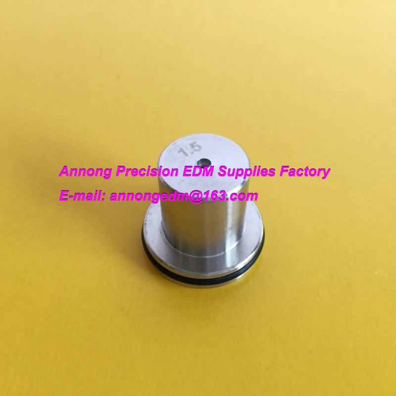 

M129A Jet Nozzle Upper(Stainless Steel),X058D054H02,X054D826H01,Ø1.5mm,Ø23x21mm for DWC-HA,SA,SB,SZ, SX,CX wire-cut edm machine