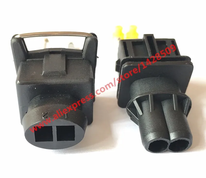 1 Set Female And Male EV1 Style 3.5 Series 2 Pin Male Auto Injector Connector 106462-1