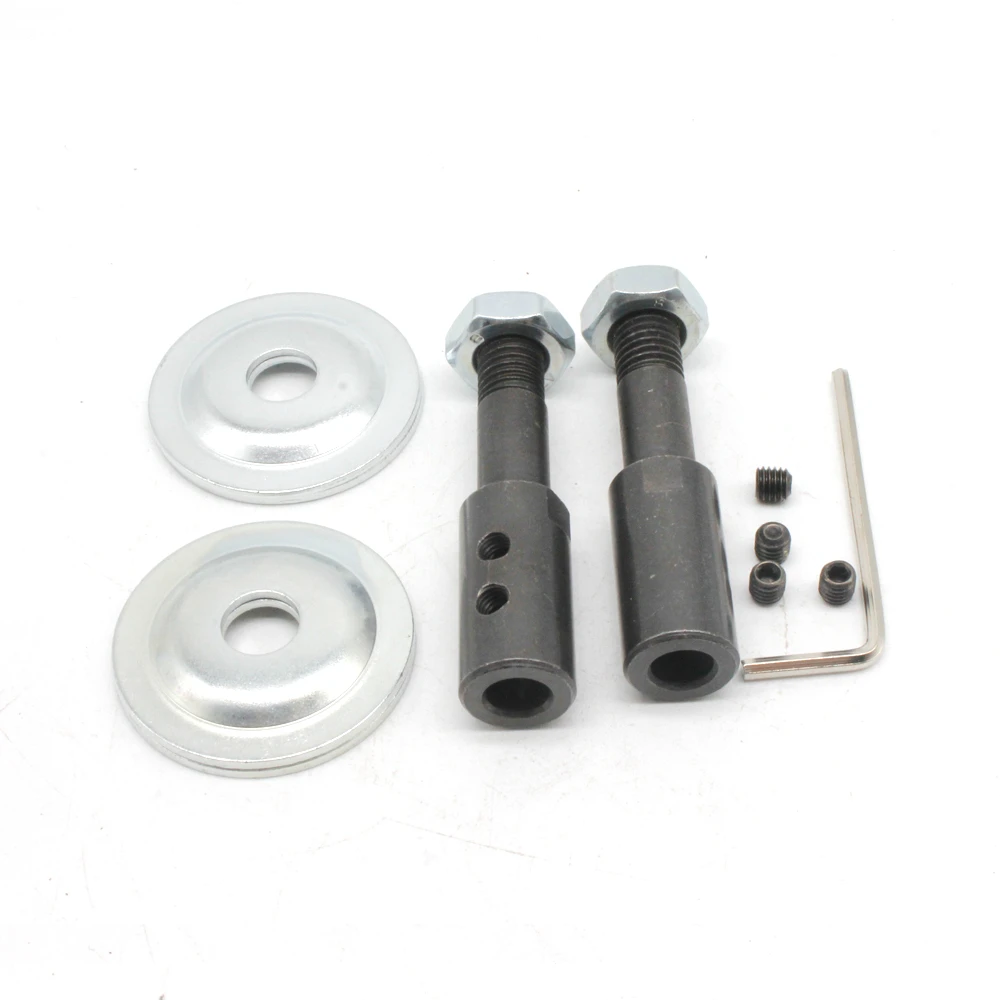 2 Set 8mm Spindle Adapter for Bench Grinder Jewelry Grinding Polishing Shaft Motor Connecting Rod