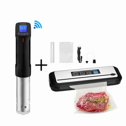 Inkbird Combo Set! Kitchen Cooking Appliance WIFI Sous Vide Vacuum Sealer+Sealing Machine for Household Commercial Use with Bags