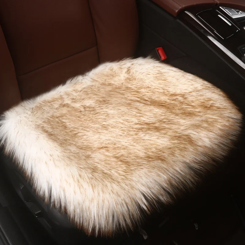 Supply New winter Car long plush Cushion / Car Seat Cover Plush Seat Pad Wool Mat