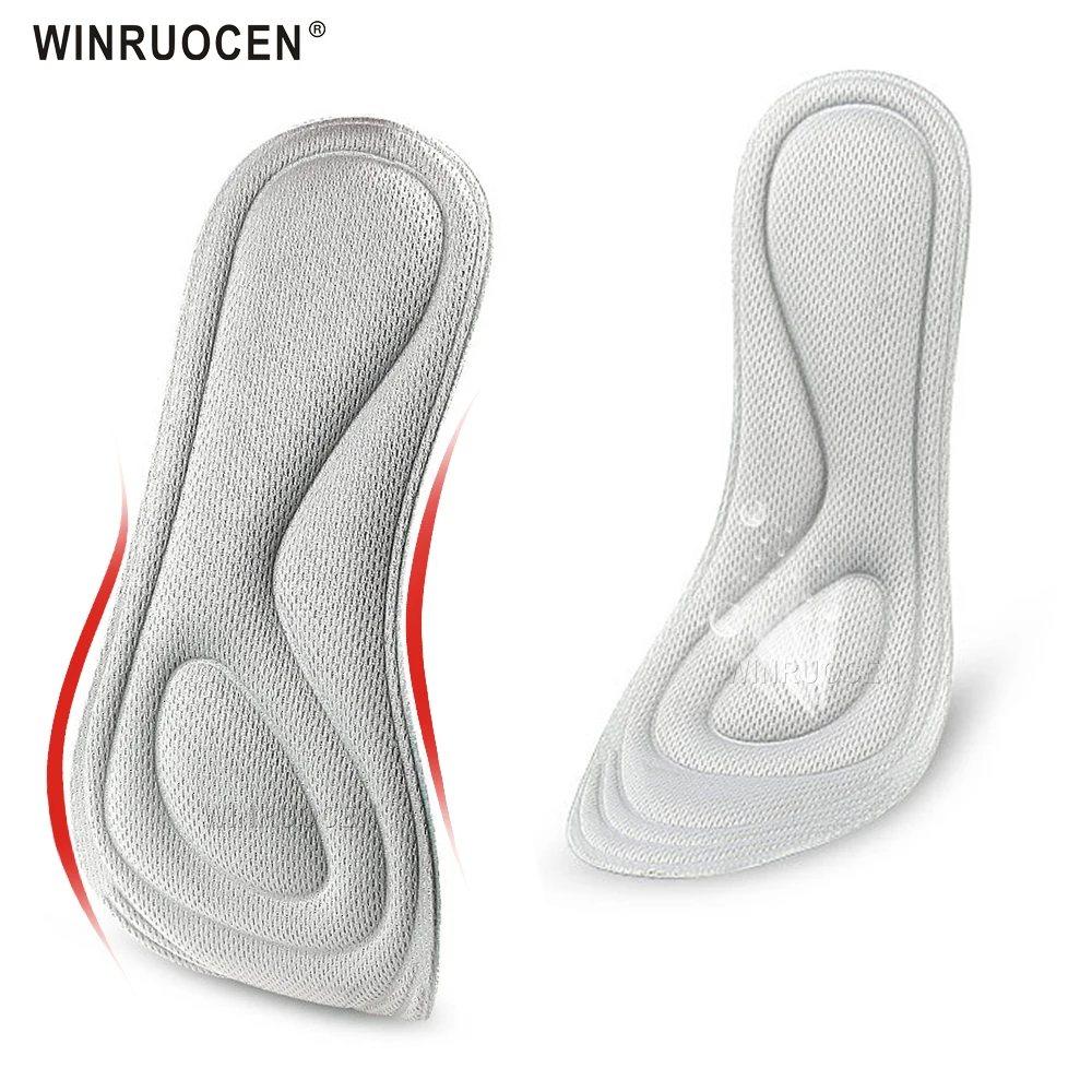 4D Memory Foam Orthopedic Insoles For Shoes Nano Antibacterial Deodorization Sweat Absorption Insert Sport Shoes Running Pads