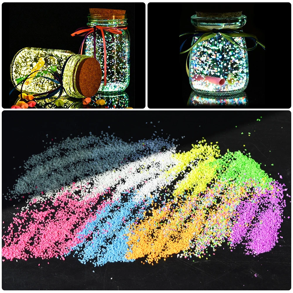 10g Luminous Sand Stones Garden Park Road Pebbles Glow In Dark Ornaments For Party Photo Studio Bottle Background Props Ornament