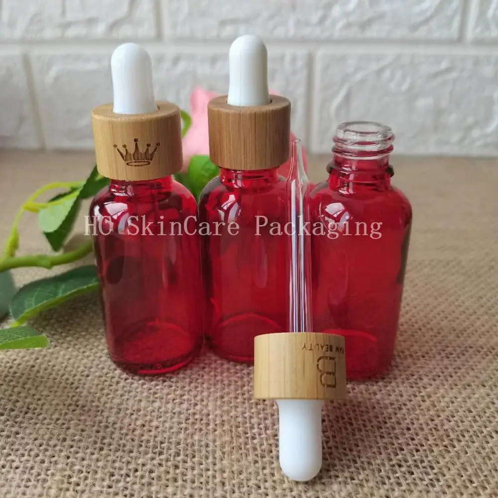 Großhandel Hautpflege Bunte Glas Container Verpackung Flasche Dropper Flasche Für Ätherisches Öl Parfüm Kosmetik Toner