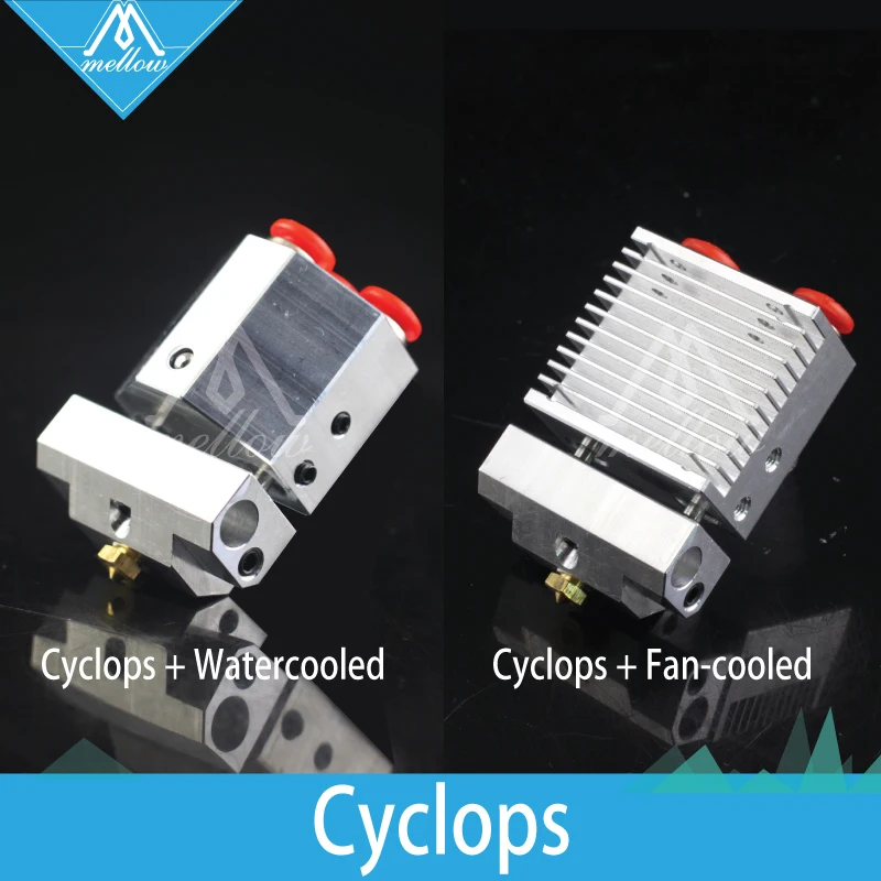 Mellow 3D Printer Parts V6 Cyclops +/Chimera + Plus multi-extrusion Color 2 w 1 Out j-head HotEnd Kit do DDG podwójna wytłaczarka