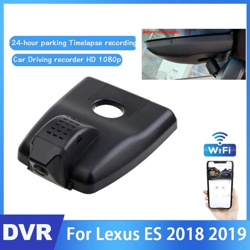 New product! Driving Recorder Car Wifi Dvr Camera Dashcam For Lexus ES Series ES350 ES240 ES300 ES330 ES250 ES300H 2019-2022