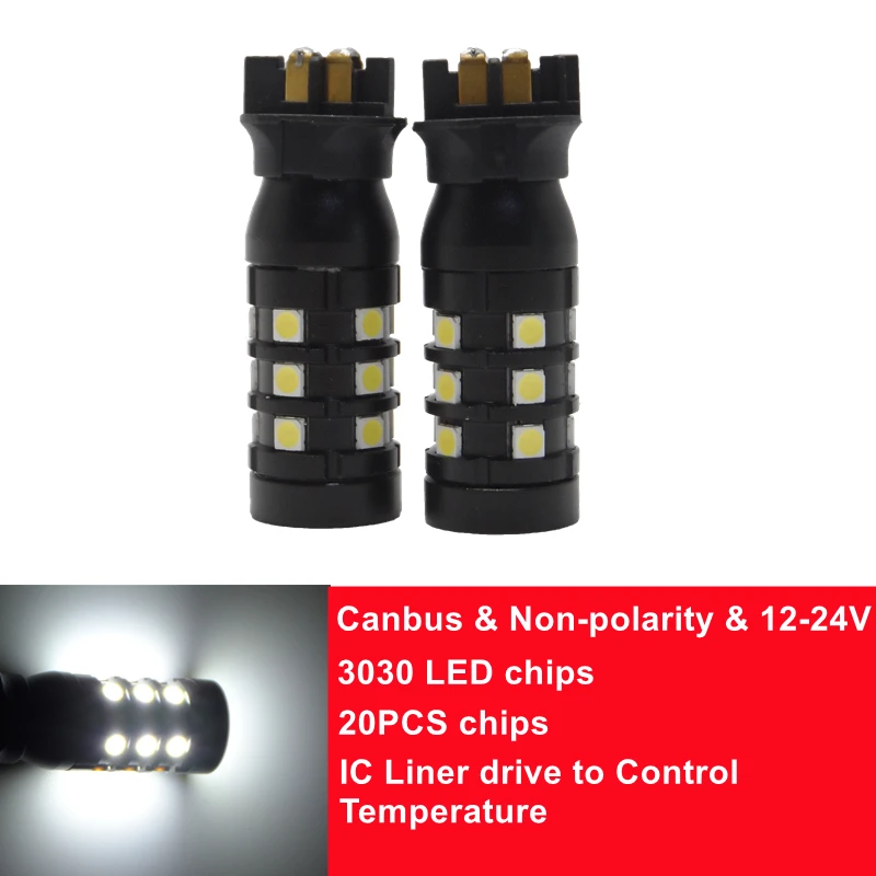 2x Error Free PW24W PWY24W Turn signal Lights LED Bulbs For 2015 2016 2017 CHRYSLER 200 turn signal light LED bulbs accessories