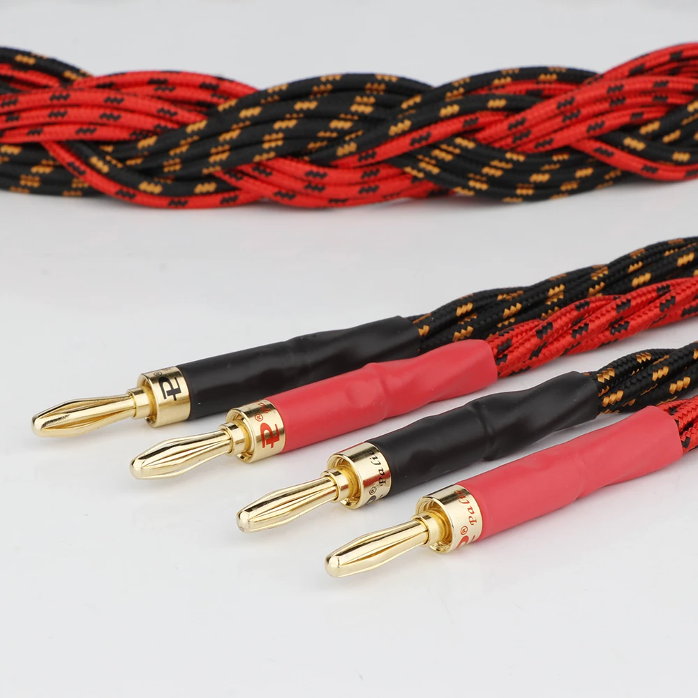 Western Electric Loud Speaker Cable HIFI Audiophile Cable Banana To Banana Plug amplifier speaker cable wire Audio Line