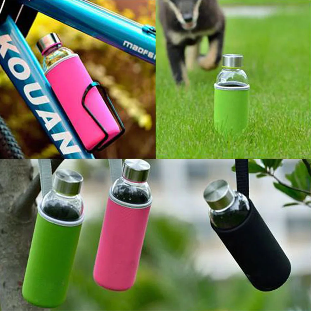 Sport Water Bottle Cover Neoprene Insulator Sleeve Protective Cover Cloth Pouch For 280/360/420/550ML Portable Vacuum Glass Cup