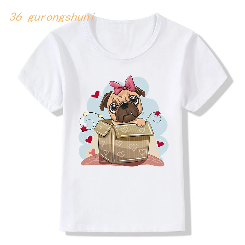 Funny Cool Dog t shirt boys t shirts French Bulldog kid t-shirts summer tops for girls-clothing kids boy tshirt children clothes