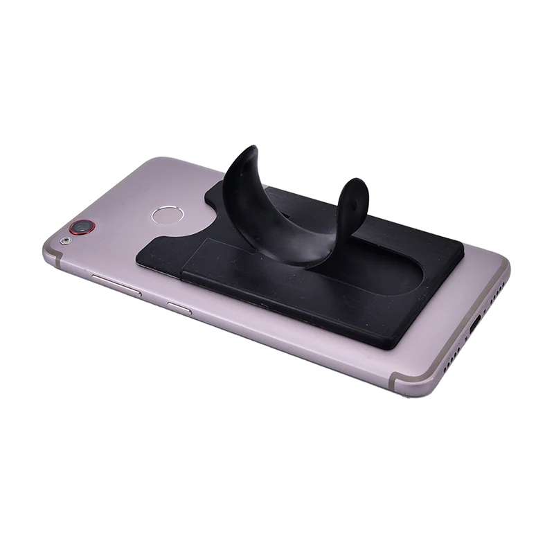 Touch U Shape Silicone Mobile Phone Stand Holder With Card Slot