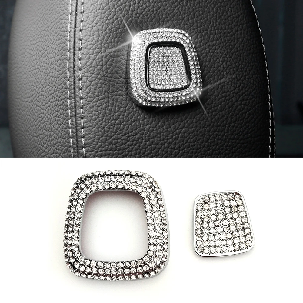 For Mercedes Benz B Class W247 2018 2019 2020 B180 B200 B220 B250 Head Pillow Adjust Switch Button Diamond Trim Crystal Cover