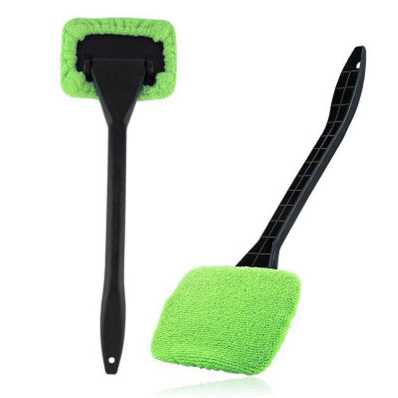 Auto Cleaning Wash Tool With Long Handle Car Window Cleaner Washing Kit Windshield Wiper Microfiber Wiper Cleaner Cleaning Brush