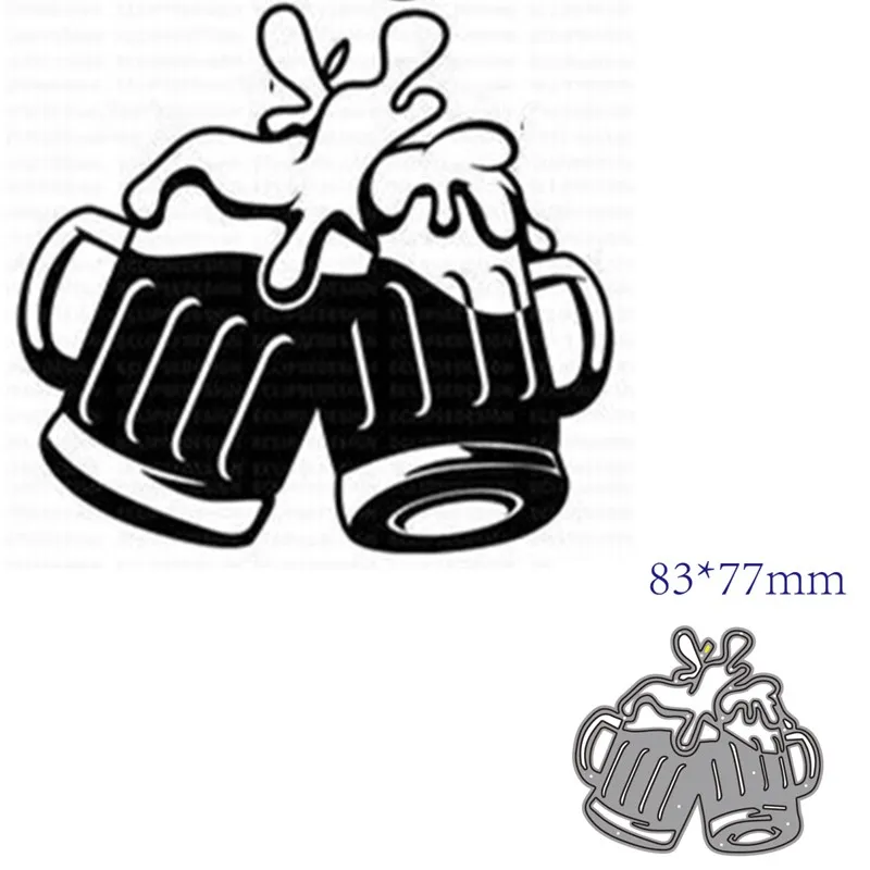 Troqueles de corte de metal, molde de troquelado, decoración de cerveza, álbum de recortes, papel, artesanía, cuchillo, hoja, punzón, plantillas