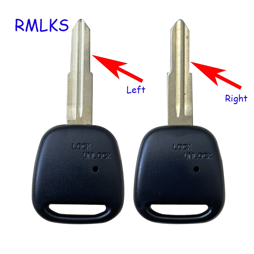 

Replacement 1 Button Side Housing Key Car Remote Fob with Groove on Left of Blade For Toyota Key Shell