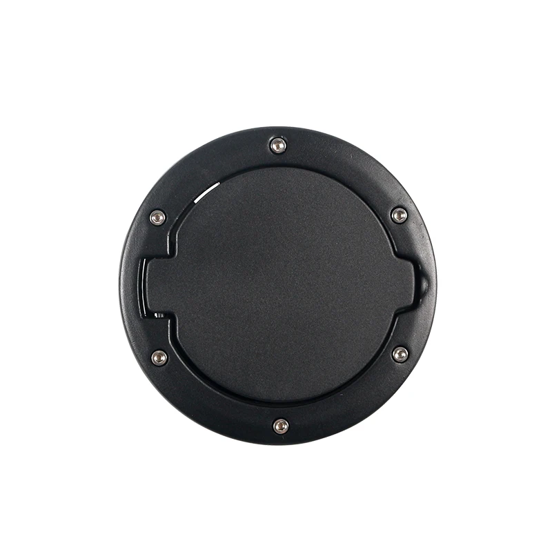Kraftstoff Tank Kappe Abdeckung Auto Auto Aluminium Legierung ABS Kraftstoff Tür Gas Deckel Tank Cap Abdeckung Schwarz für Jeep Wrangler JK JKU 2007-2018 – Detail 2