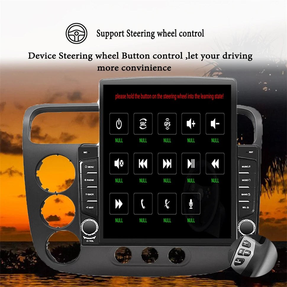 8Core Android 14 Car Radio Stereo DVD Cassette For Honda Civic 2000 - 2006 Auto GPS Navigation With 4G Lte WiFi Head Unit Tape view 2