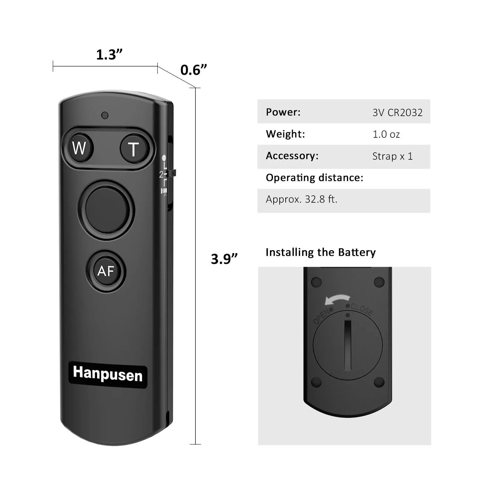 Wireless Shutter Release Remote Control for Canon EOS R100 M6II 6DII T7i T8i 77D SL2 SL3 G5XII G7XIII SX70HS Replace Canon BR-E1