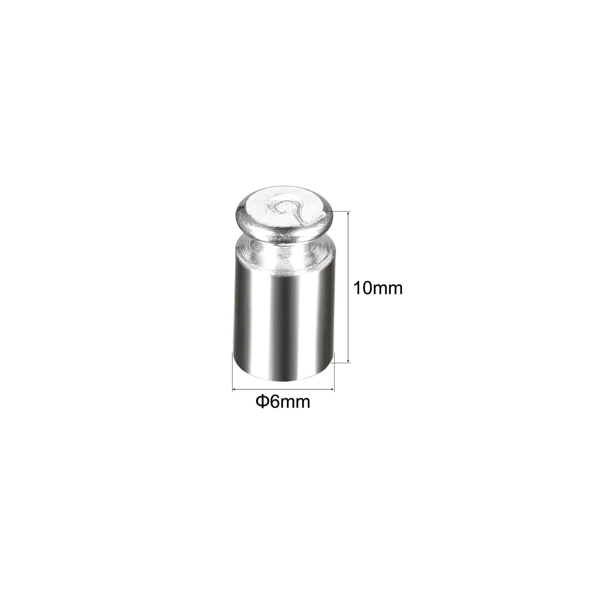 uxcell Gram Calibration Weight 2g M2 Precision Chrome Plated Steel for Digital Balance Scale