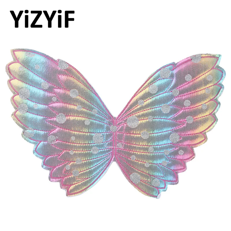 Angel Wings Kids Girls Fairy Costume Princess Dress up Wings Sparkling Glittery Wings for Cosplay Party Performance Costume