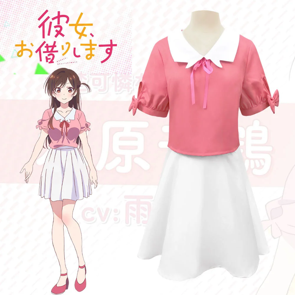 Anime Rent A Girlfriend Kanojo okarishimasu Ichinose Chizuru Mizuhara Chizuru Cosplay Costume Uniform Set for Halloween Party