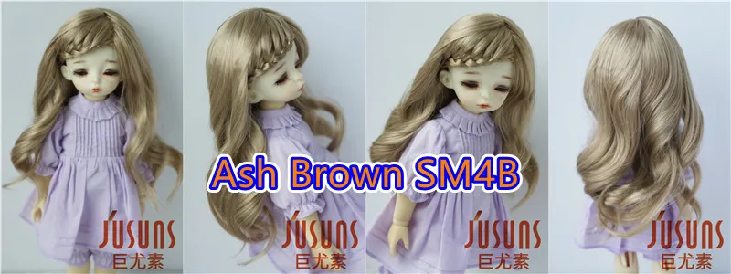 Jusuns Doll Wig JD204 6-7' 7-8' 8-9' 9-10' Long Lady Braids Wave 1/6 1/4 1/3 YOSD MSD SD Blythes Synthetic Mohair BJD Hair