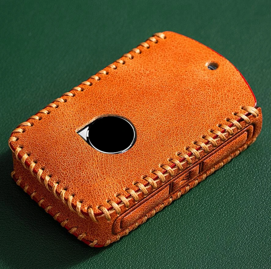 Car Leather Smart FOB Key Protective Shell Key Case For Volvo XC40 XC60 S90 XC90 V90 2017 2018 2019 T5 T6 T8 Accessories