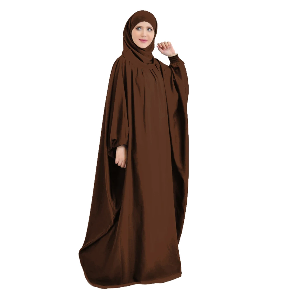 

Ramadan Abaya Muslim Women Hooded Maxi Dress Islamic Hijab Prayer Full Cover Robe Kaftan Abayas Arabic Clothing Worship Service