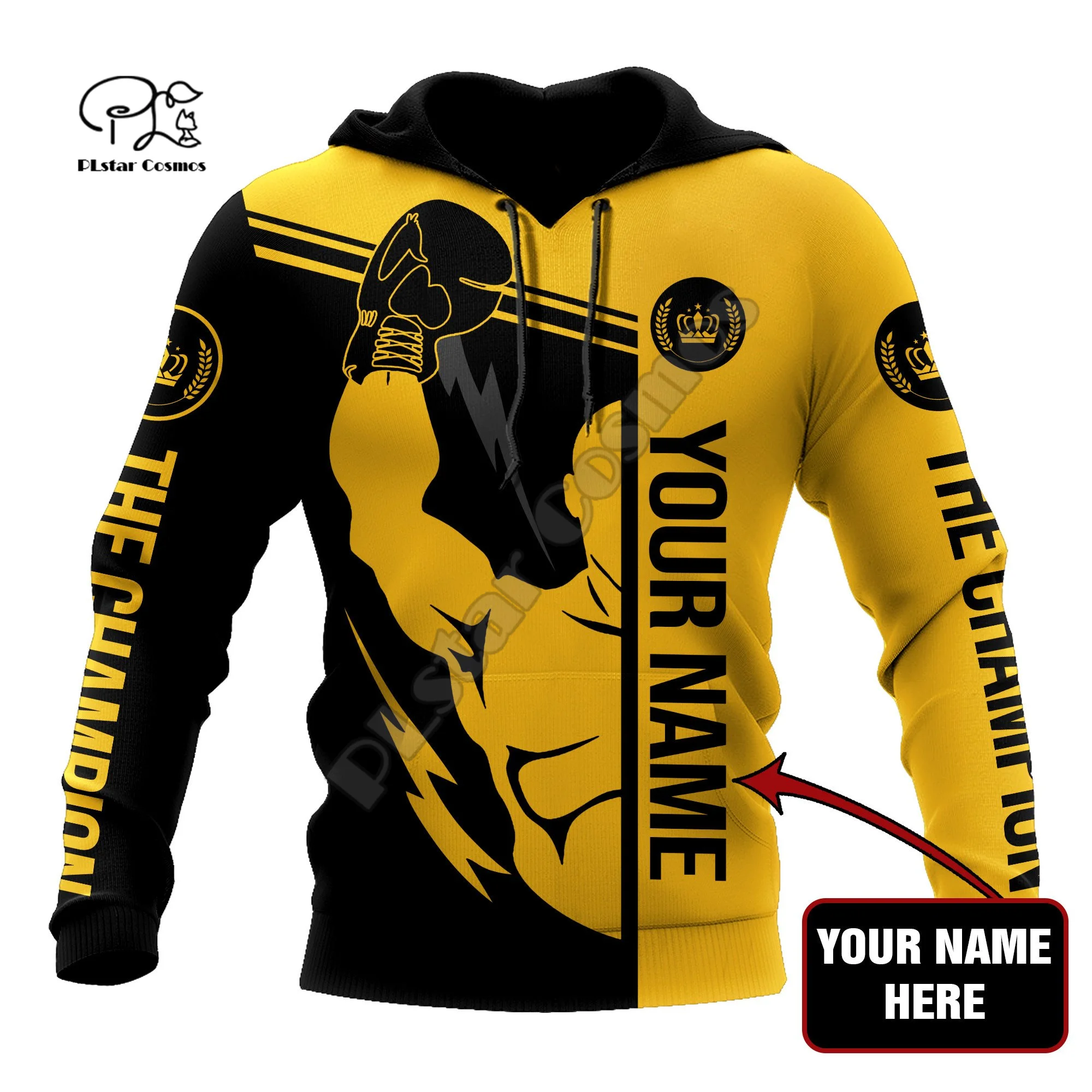 NewFashion Cosplay Boxe Sport di Combattimento Campione Abbigliamento Sportivo Tuta 3DPrint Uomini/Donne Divertente Autunno Casual Giacca Felpe B-5