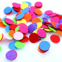 300 pezzi di feltro di lana rotondo artigianato fai da te per bambini feltro fatto a mano foglie fiori copricapo ghirlanda Scrapbooking accessori per toppe da cucire