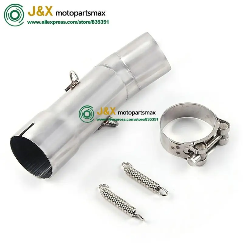 Slip On Exhaust For Yamaha FZ8N FZ8 FZ800 2010 2011 2012 2013 2015 Motorcycle Muffler Contact Middle Link Pipe