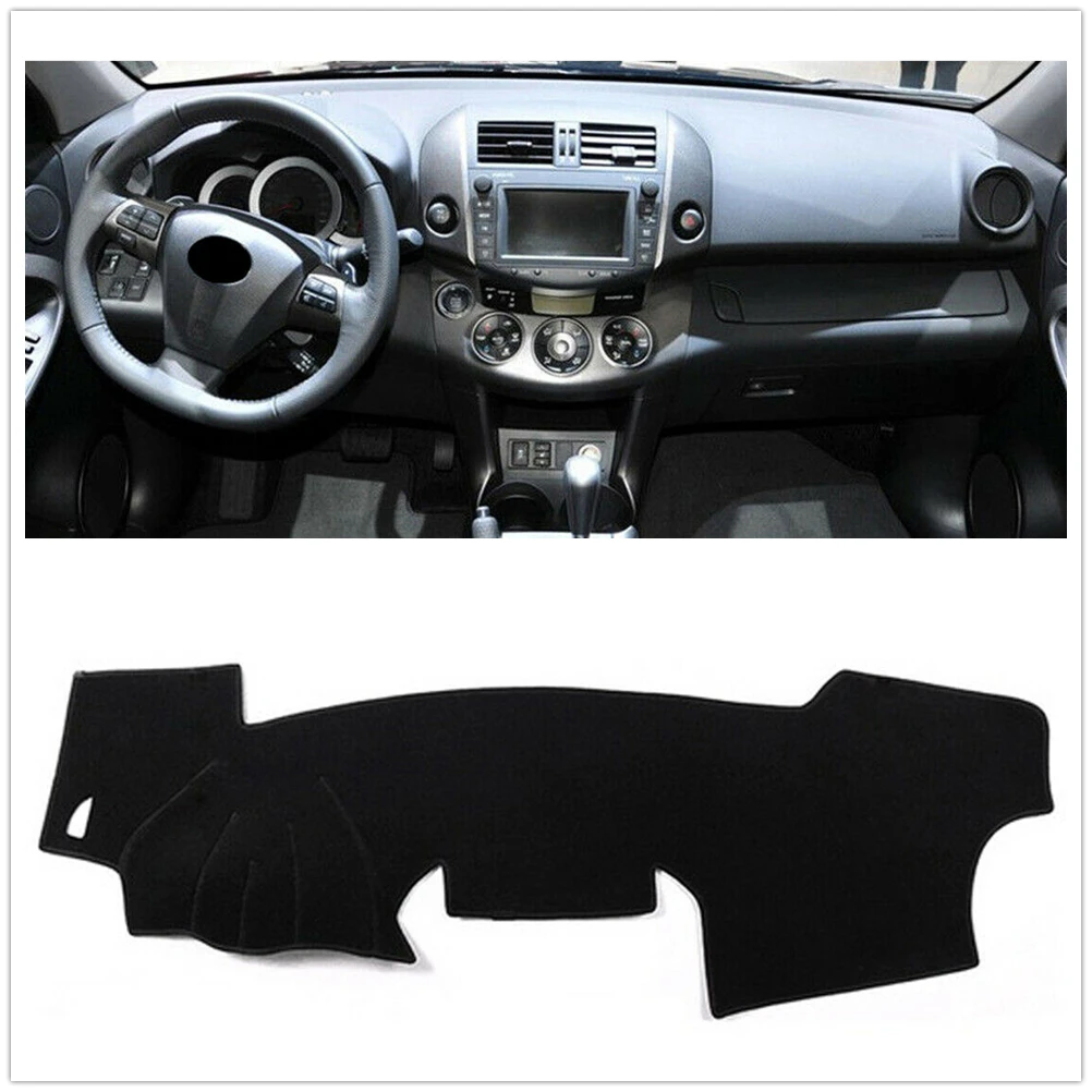 

Front Dashboard Cover Carpet For Toyota RAV4 2009-2012 Black Car Dash Board Heat Proof Mat Dashmat Shield Pad Shade Strip Trim