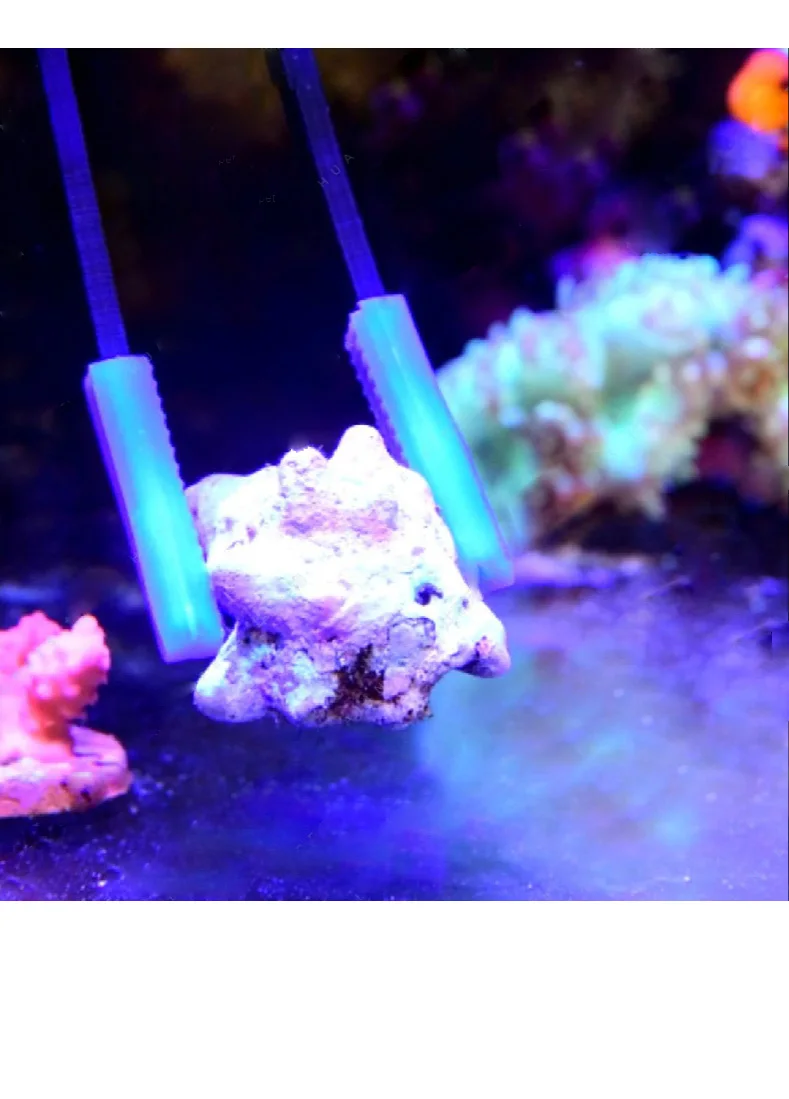 Vastocean Kohlefaser-Pinzette 495mm Salzwasser-Korallen Gerade Gebogene Ellenbogen-Meeresaquarium-Pinzette – Detail 3
